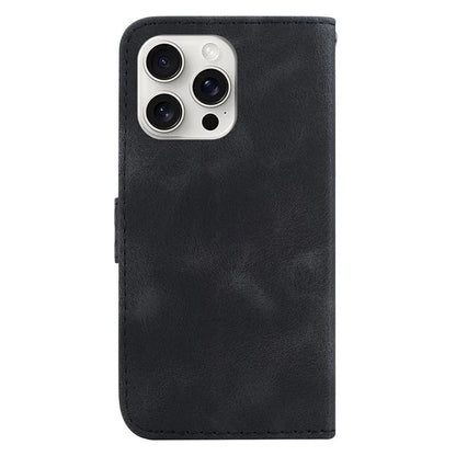 For iPhone 16 Pro Case 7-Shaped Pattern Leather Shockproof Phone Cover
