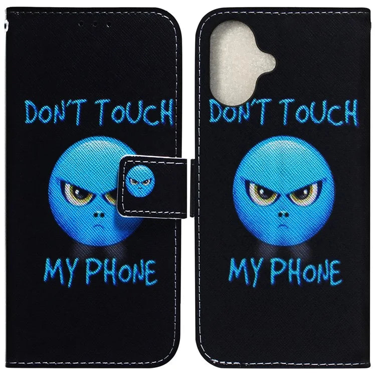 For iPhone 16 Plus Wallet Case Pattern Print Leather Phone Cover