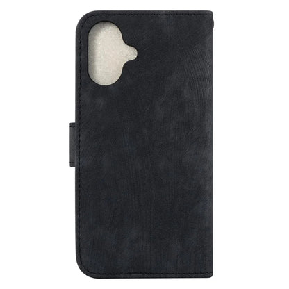 For iPhone 16 Plus Stand Case Cute Tiger Imprint Leather Wallet Phone Cover