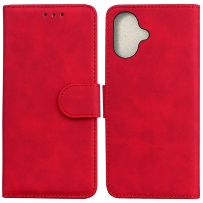 For iPhone 16 Plus Case Solid Color PU Leather Stand Phone Cover