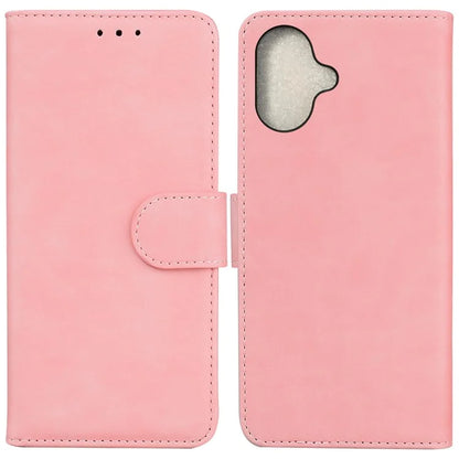 For iPhone 16 Plus Case Solid Color PU Leather Stand Phone Cover