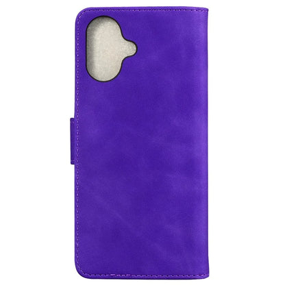 For iPhone 16 Plus Case Solid Color PU Leather Stand Phone Cover
