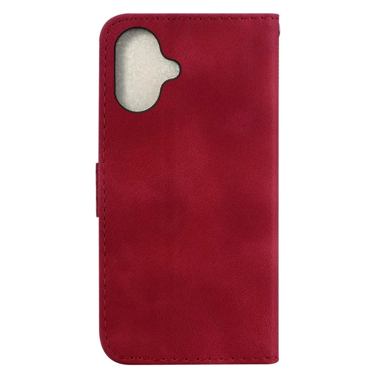 For iPhone 16 Plus Case 7-Shaped Pattern Leather Shockproof Phone Cover