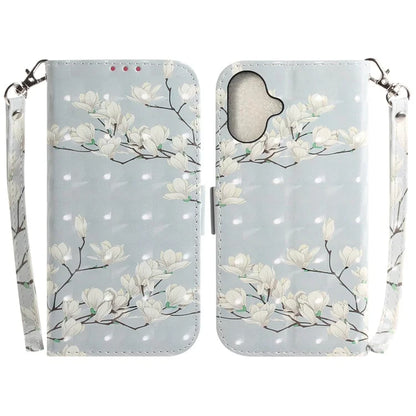 For iPhone 16 Plus Wallet Case 3D Pattern Print Leather Phone Cover