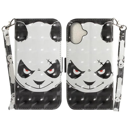 For iPhone 16 Plus Wallet Case 3D Pattern Print Leather Phone Cover