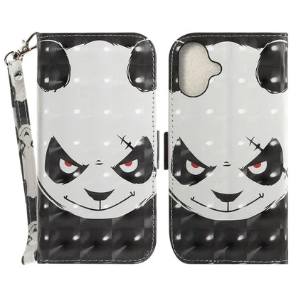 For iPhone 16 Case 3D Pattern Print Leather Flip Wallet Phone Cover