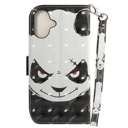 For iPhone 16 Case 3D Pattern Print Leather Flip Wallet Phone Cover