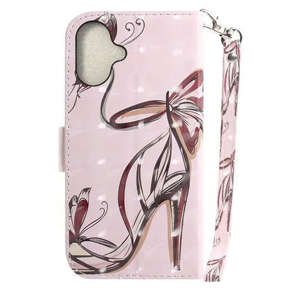 For iPhone 16 Case 3D Pattern Print Leather Flip Wallet Phone Cover
