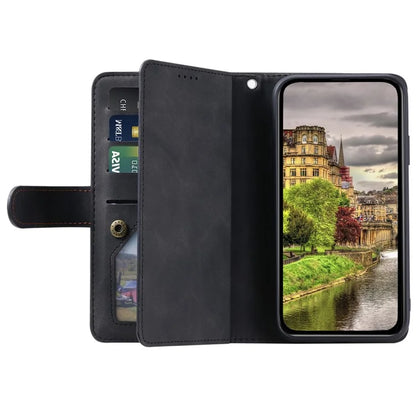 For Xiaomi Redmi 14C 4G Case Zipper Pocket PU Leather Phone Cover with 9 Card Slots
