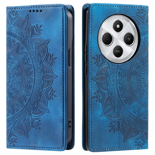 Style 010 For Xiaomi Redmi 14C 4G Wallet Stand Case Imprinted Leather Phone Cover