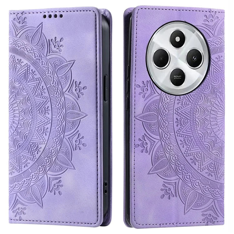 Style 010 For Xiaomi Redmi 14C 4G Wallet Stand Case Imprinted Leather Phone Cover