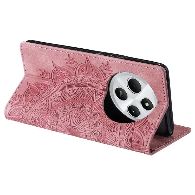 Style 010 For Xiaomi Redmi 14C 4G Wallet Stand Case Imprinted Leather Phone Cover