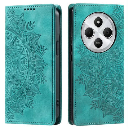 Style 010 For Xiaomi Redmi 14C 4G Wallet Stand Case Imprinted Leather Phone Cover