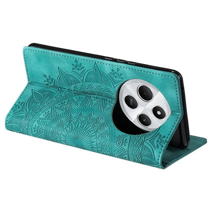 Style 010 For Xiaomi Redmi 14C 4G Wallet Stand Case Imprinted Leather Phone Cover