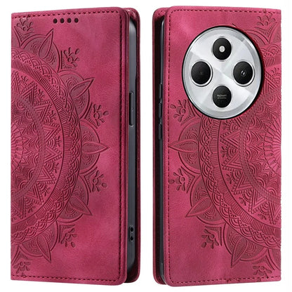 Style 010 For Xiaomi Redmi 14C 4G Wallet Stand Case Imprinted Leather Phone Cover