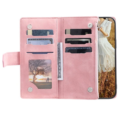Style 005 For Xiaomi Redmi 14C 4G Zipper Wallet Case Rhombus Stitching Line PU Leather Phone Cover