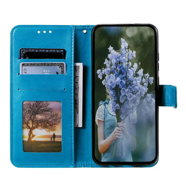 For Xiaomi Redmi 14C 4G Stand Case Imprinted Totem PU Leather Wallet Phone Cover