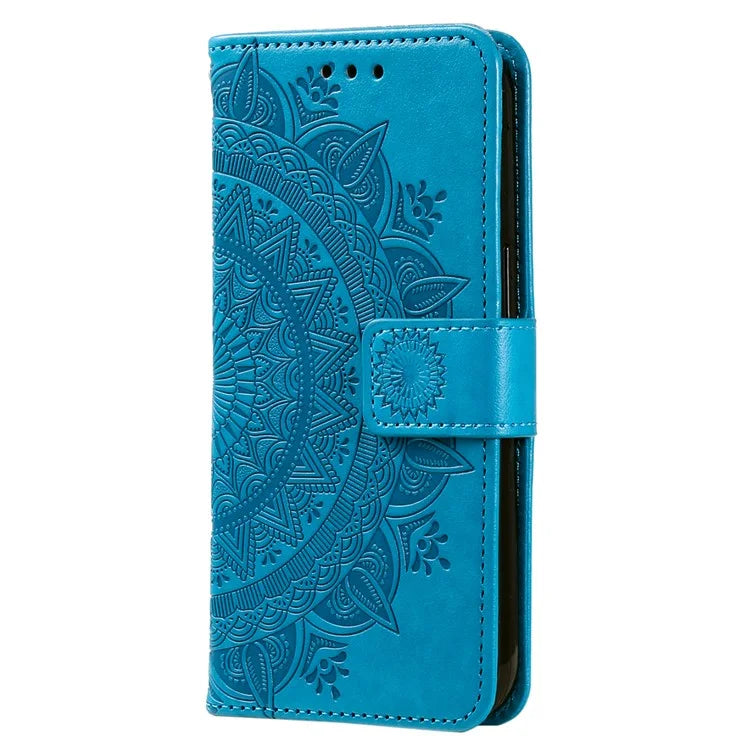For Xiaomi Redmi 14C 4G Stand Case Imprinted Totem PU Leather Wallet Phone Cover