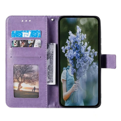 For Xiaomi Redmi 14C 4G Stand Case Imprinted Totem PU Leather Wallet Phone Cover