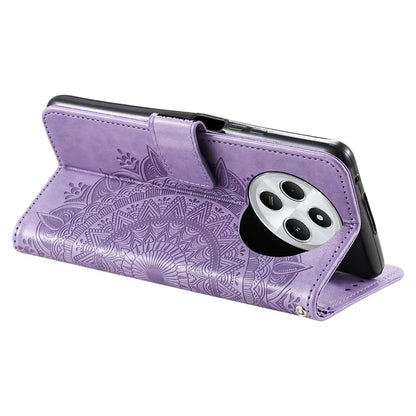For Xiaomi Redmi 14C 4G Stand Case Imprinted Totem PU Leather Wallet Phone Cover