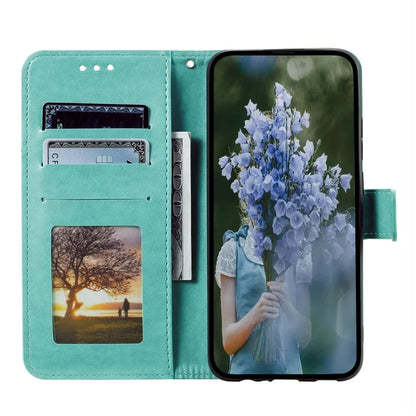 For Xiaomi Redmi 14C 4G Stand Case Imprinted Totem PU Leather Wallet Phone Cover