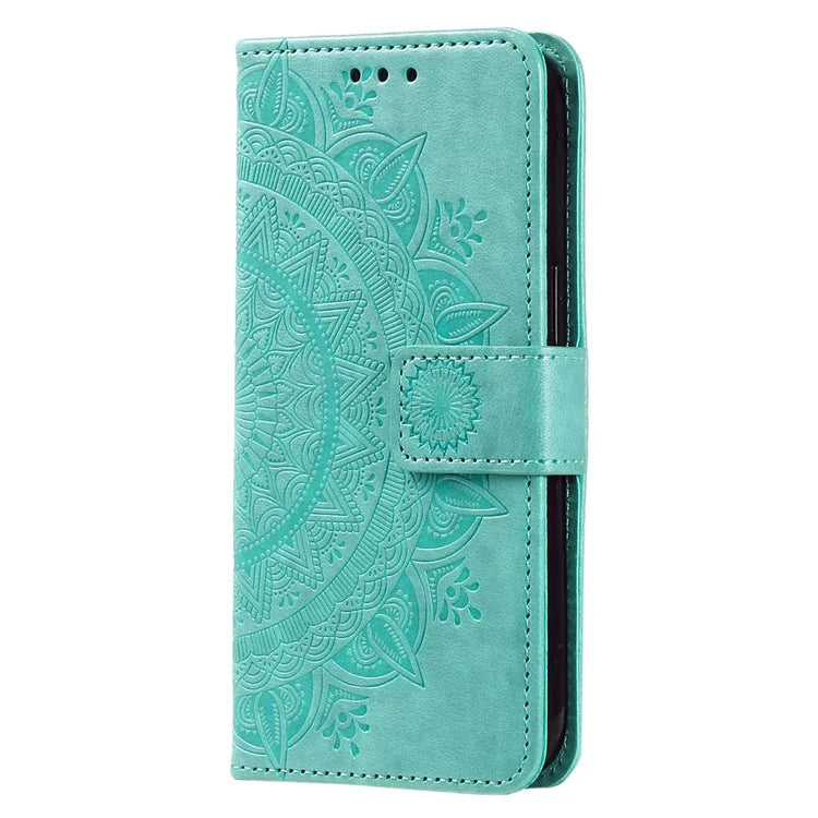 For Xiaomi Redmi 14C 4G Stand Case Imprinted Totem PU Leather Wallet Phone Cover
