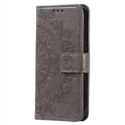 For Xiaomi Redmi 14C 4G Stand Case Imprinted Totem PU Leather Wallet Phone Cover