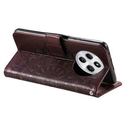 For Xiaomi Redmi 14C 4G Stand Case Imprinted Totem PU Leather Wallet Phone Cover