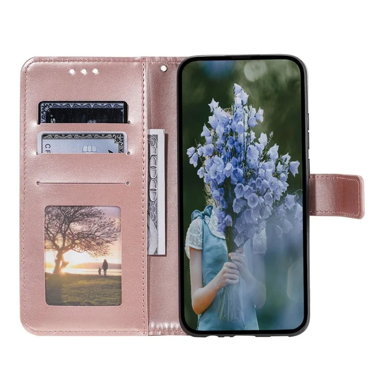For Xiaomi Redmi 14C 4G Stand Case Imprinted Totem PU Leather Wallet Phone Cover