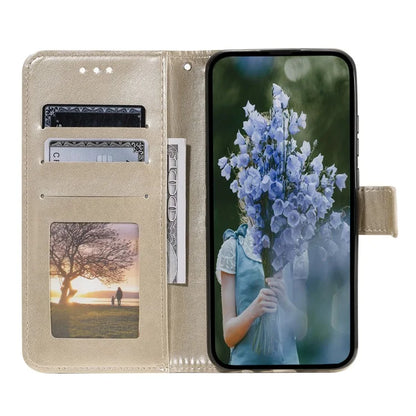 For Xiaomi Redmi 14C 4G Stand Case Imprinted Totem PU Leather Wallet Phone Cover