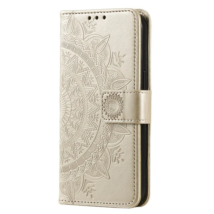 For Xiaomi Redmi 14C 4G Stand Case Imprinted Totem PU Leather Wallet Phone Cover