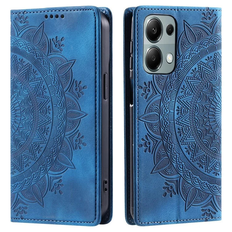 Style-010 For Xiaomi 14T Phone Case Imprinted Leather Cover Magnetic Auto Closing