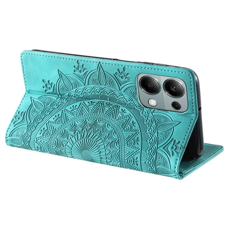 Style-010 For Xiaomi 14T Phone Case Imprinted Leather Cover Magnetic Auto Closing