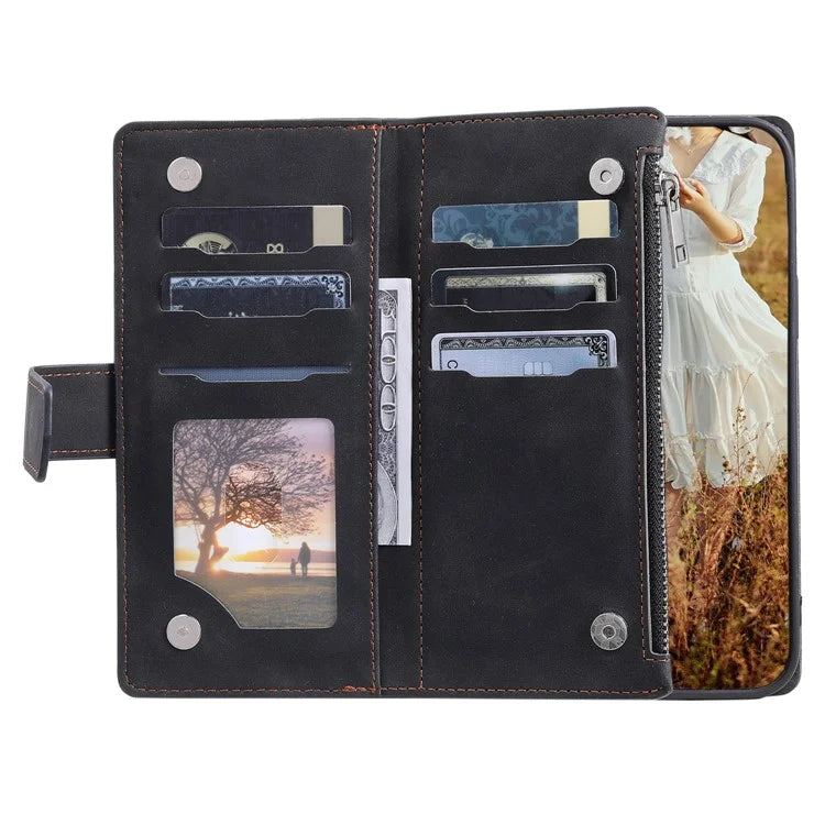 Style 005 For Xiaomi 14T Phone Case Rhombus Stitching Line PU Leather Wallet Cover