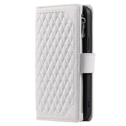 Style 005 For Xiaomi 14T Phone Case Rhombus Stitching Line PU Leather Wallet Cover