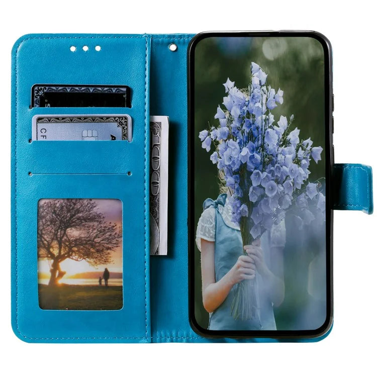 For Xiaomi 14T Stand Case Imprinted Totem PU Leather Wallet Phone Cover
