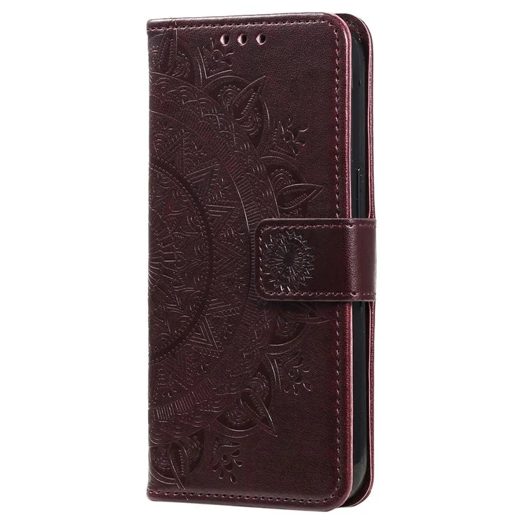 For Xiaomi 14T Stand Case Imprinted Totem PU Leather Wallet Phone Cover