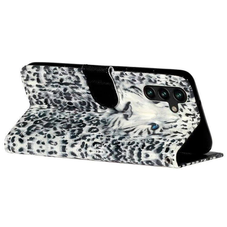 For Samsung Galaxy S24 FE Case 3D Pattern Leather Wallet Flip Phone Cover with Strap