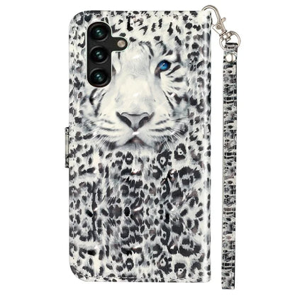 For Samsung Galaxy S24 FE Case 3D Pattern Leather Wallet Flip Phone Cover with Strap