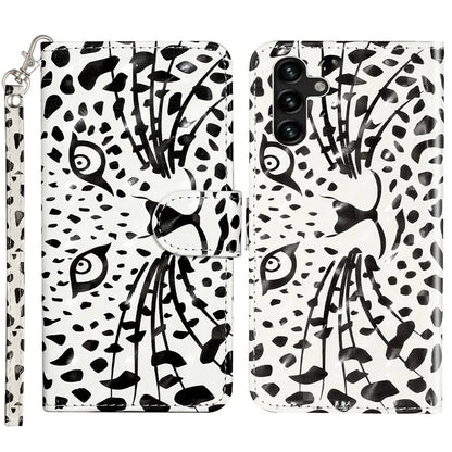 For Samsung Galaxy S24 FE Case 3D Pattern Leather Wallet Flip Phone Cover with Strap