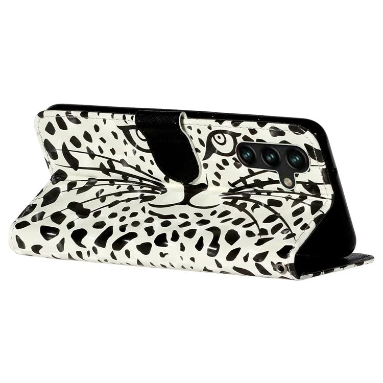 For Samsung Galaxy S24 FE Case 3D Pattern Leather Wallet Flip Phone Cover with Strap