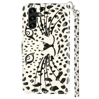 For Samsung Galaxy S24 FE Case 3D Pattern Leather Wallet Flip Phone Cover with Strap