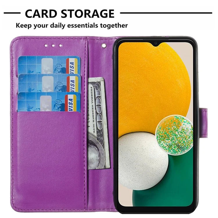 For Samsung Galaxy S24 FE Case Wallet PU Leather Solid Color Phone Cover
