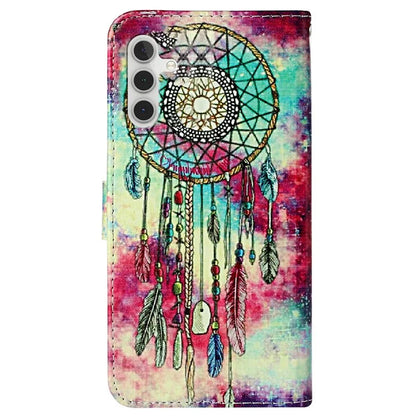 For Samsung Galaxy S24 FE Case Pattern Design Leather Flip Phone Cover