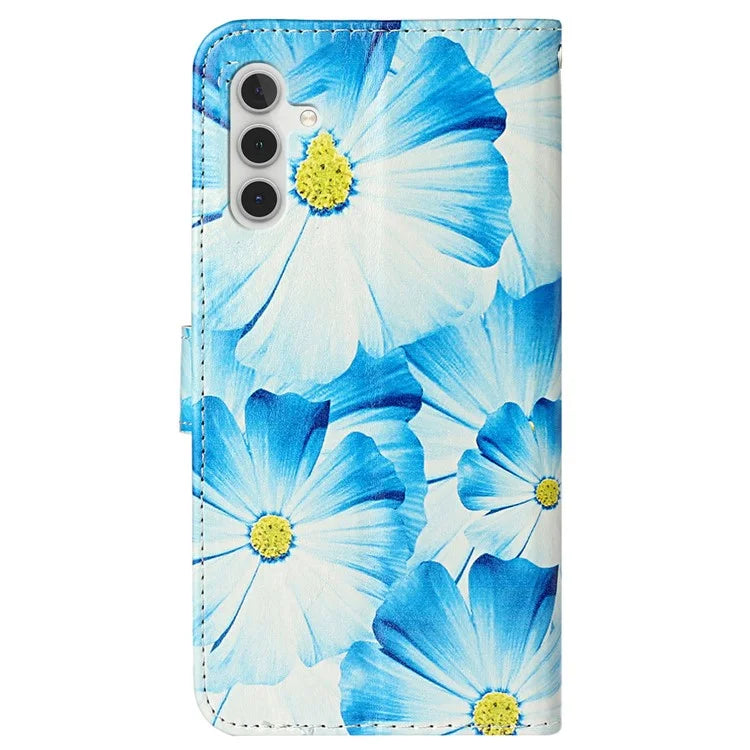 For Samsung Galaxy S24 FE Case Pattern Design Leather Flip Phone Cover
