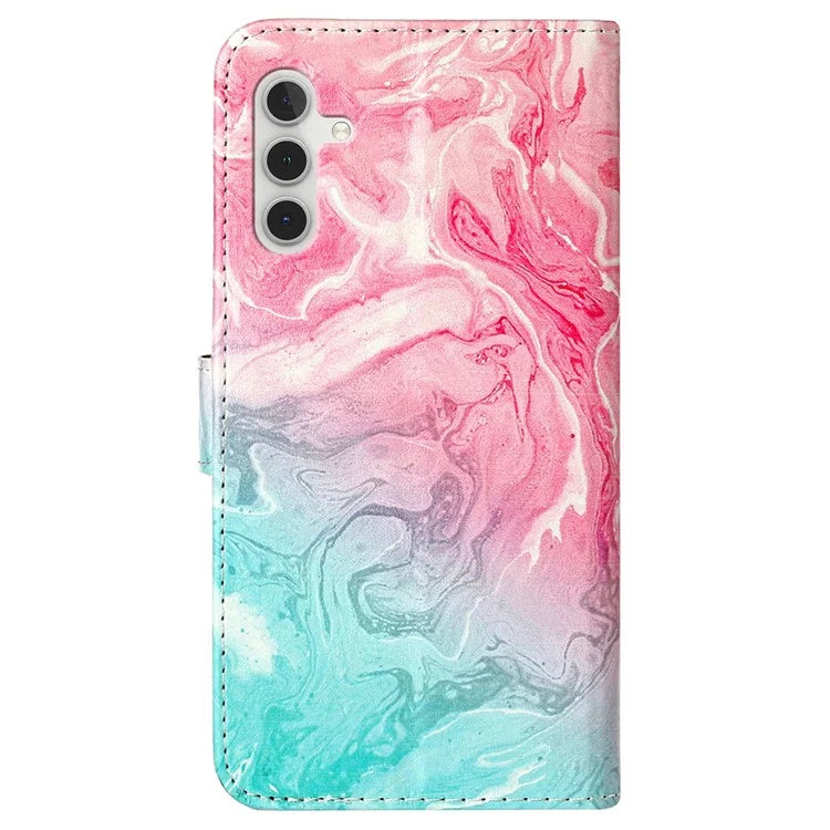 For Samsung Galaxy S24 FE Case Pattern Design Leather Flip Phone Cover