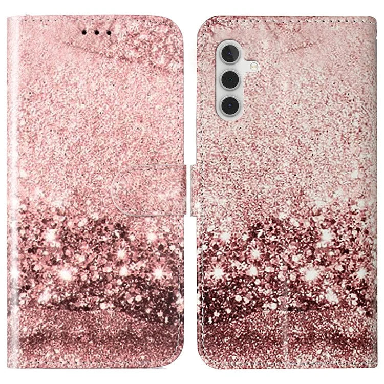 For Samsung Galaxy S24 FE Case Pattern Design Leather Flip Phone Cover