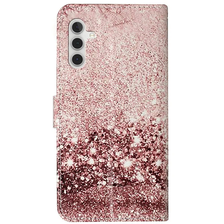 For Samsung Galaxy S24 FE Case Pattern Design Leather Flip Phone Cover