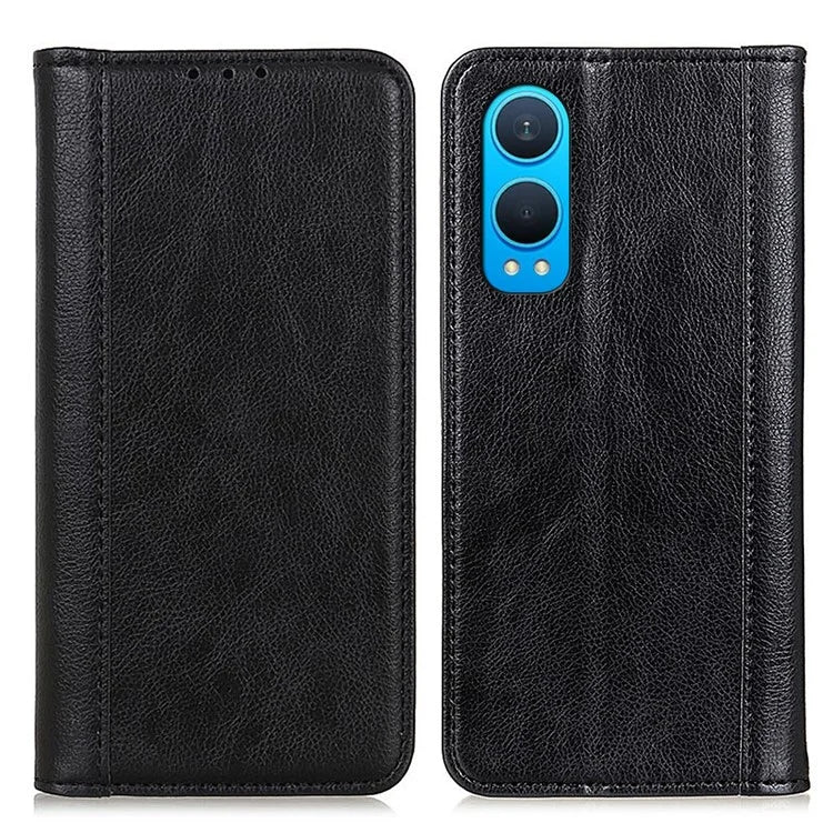For OnePlus Nord CE4 Lite 5G / Oppo K12x 5G Wallet Case Split Leather Litchi Texture Phone Cover