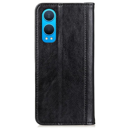 For OnePlus Nord CE4 Lite 5G / Oppo K12x 5G Wallet Case Split Leather Litchi Texture Phone Cover